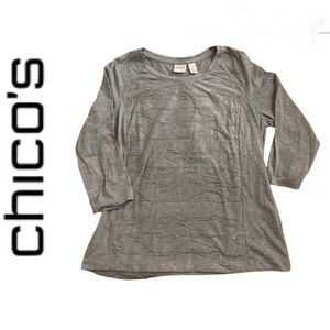 Chico’s Silver Zynergy Top